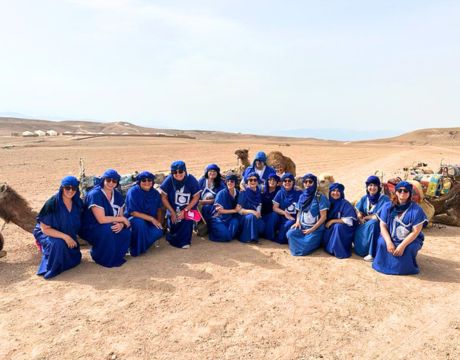 Formation management dans le désert Marocain